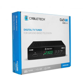 Tuner DVB-T2 dekoder Cabletech URZ0338A H.265 HEVC HDMI USB