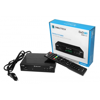 Tuner DVB-T2 dekoder Cabletech URZ0338A H.265 HEVC HDMI USB