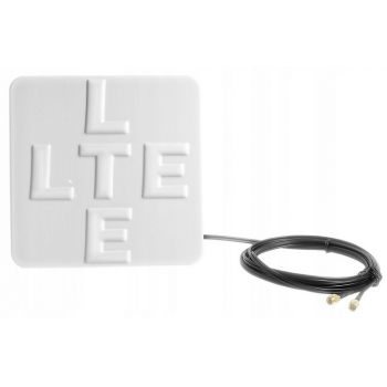 Pokojowa antena 3G 4G 5G LTE 14dBi Huawei B535-232 ZTE MF-286R SMA 3m BIAŁA