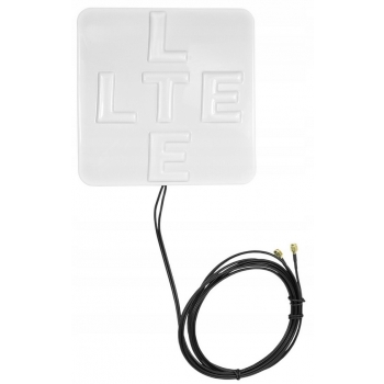 Pokojowa antena 3G 4G 5G LTE 14dBi Huawei B535-232 ZTE MF-286R SMA 3m BIAŁA